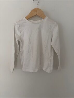 Fagottino Classic White 100% Cotton Long-Sleeve Kids Tee 2.5-3 Years